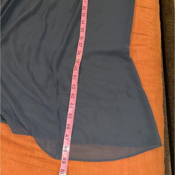 NWT Zara Navy Blue Long Tunic Sheer top Women’s Size L - Picture 8 of 10